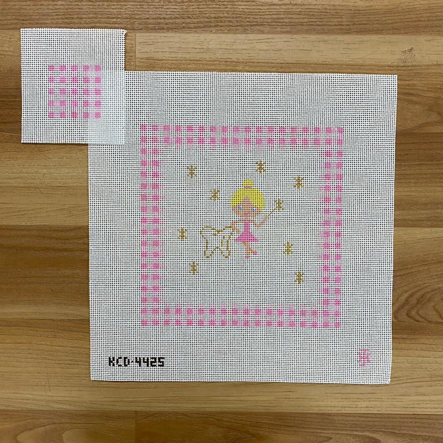 Pink Tooth Fairy Pillow Canvas - KC Needlepoint