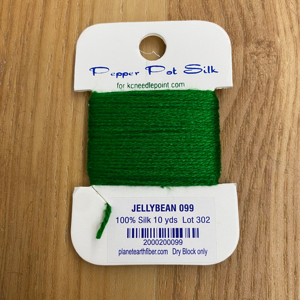 Pepper Pot Silk Card 099 Jelly Bean - KC Needlepoint