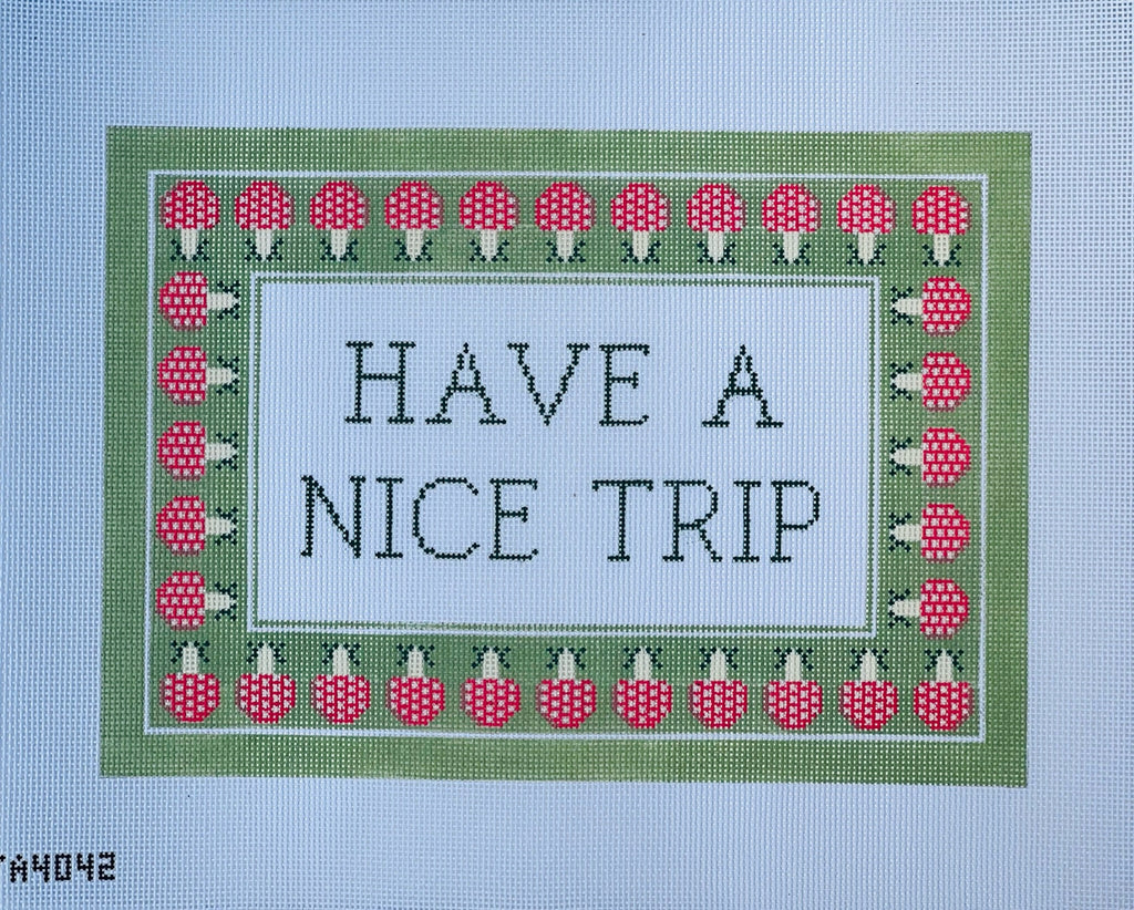 Have a Nice Trip Canvas - KC Needlepoint