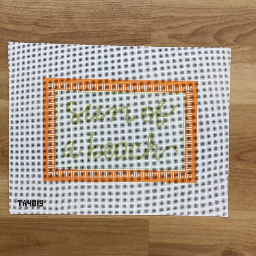 Sun of a Beach Canvas - KC Needlepoint