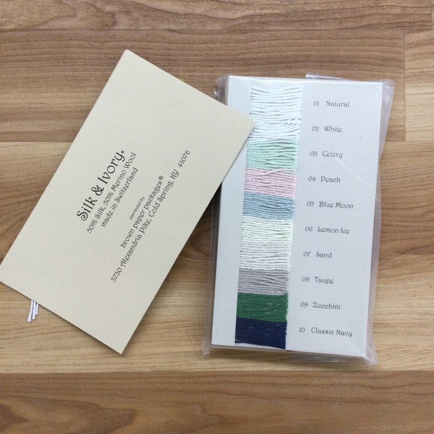 Silk & Ivory Color Card - KC Needlepoint