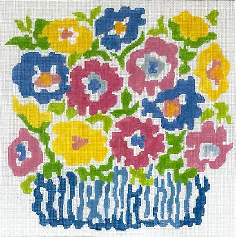Summer Bouquet #2 Canvas - KC Needlepoint