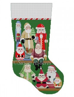 Santa Collection Stocking Canvas - KC Needlepoint