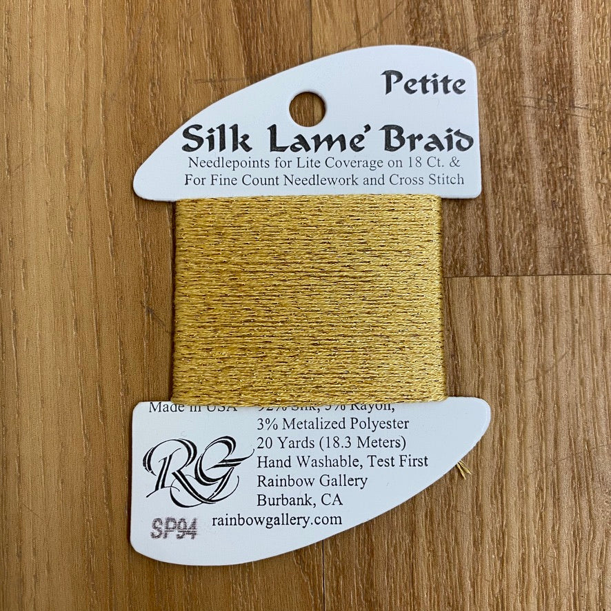 Petite Silk Lamé Braid SP94 True Gold - KC Needlepoint