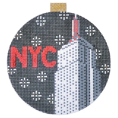 NYC Empire State Building Needlepoint Canvas - KC Needlepoint