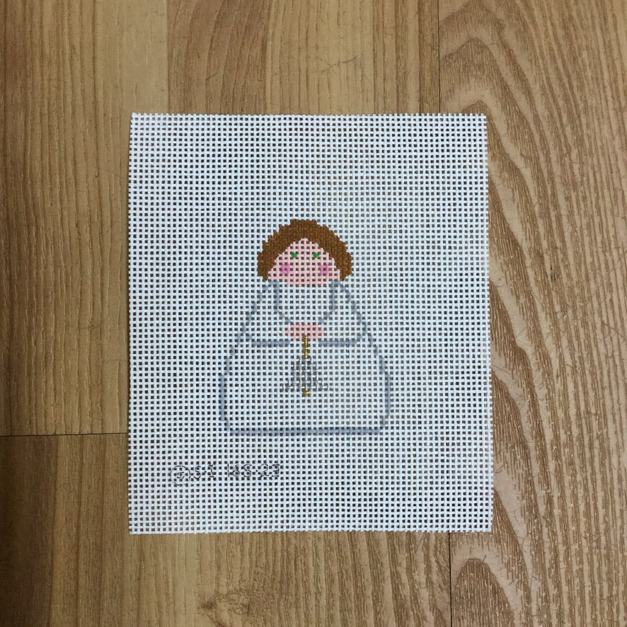 Angel with Bell Canvas - needlepoint