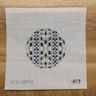 Ribbon Round Canvas - KC Needlepoint