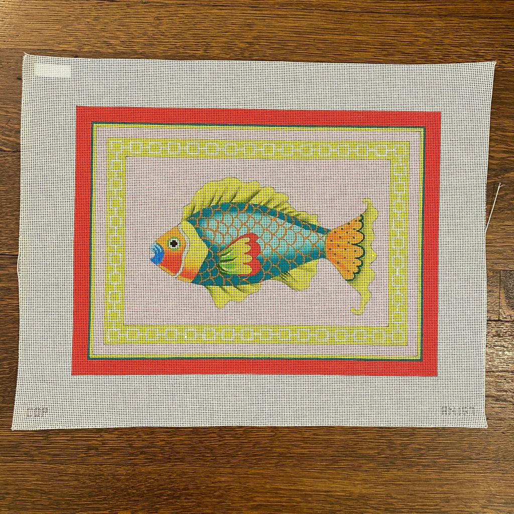 Colorful Fish Canvas - KC Needlepoint