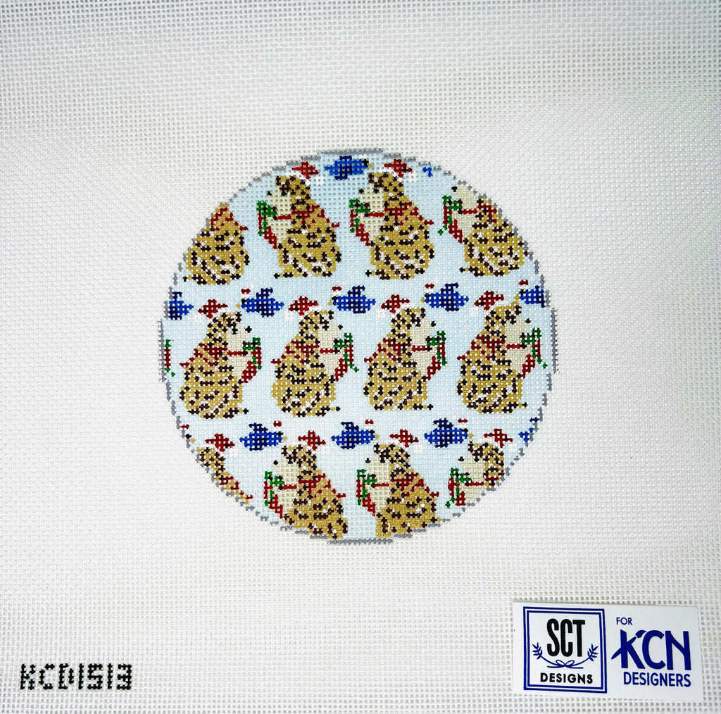 Mini Hedgehog Round Canvas - KC Needlepoint