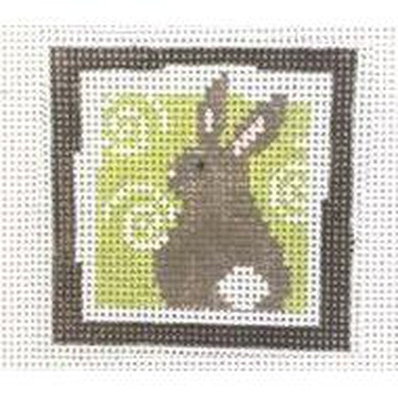 Bunny Square Canvas - KC Needlepoint