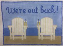 We're Out Back Canvas - KC Needlepoint