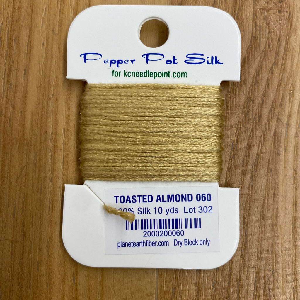 Pepper Pot Silk Card 060 Toasted Almond - KC Needlepoint