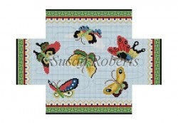 Chinese Butterflies Brick Cover - needlepoint