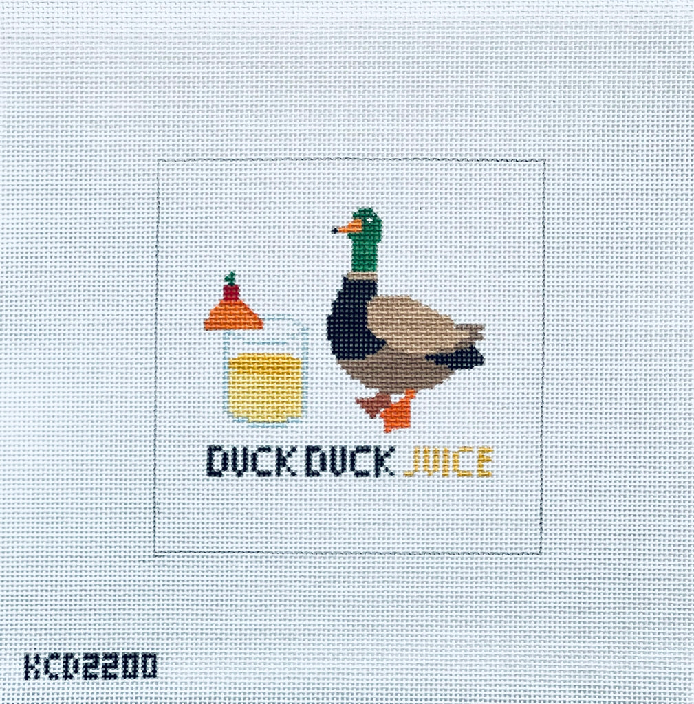 Duck Duck Juice Canvas - KC Needlepoint