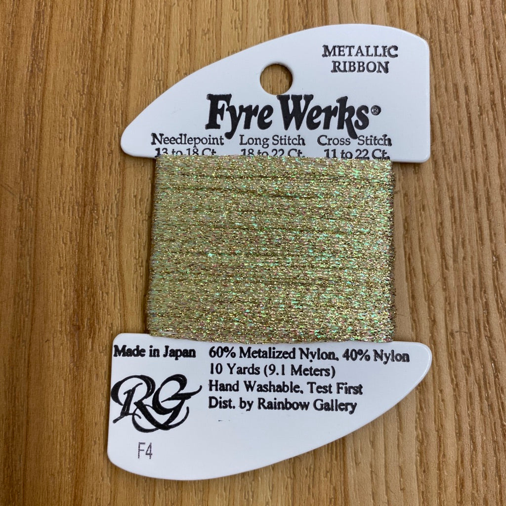 Fyre Werks F4 Gold Shimmer - needlepoint