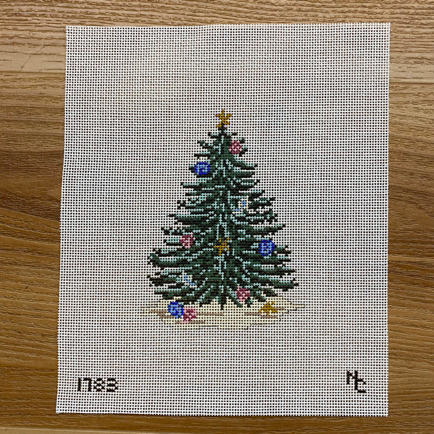 Sea Shell Christmas Tree Canvas - KC Needlepoint