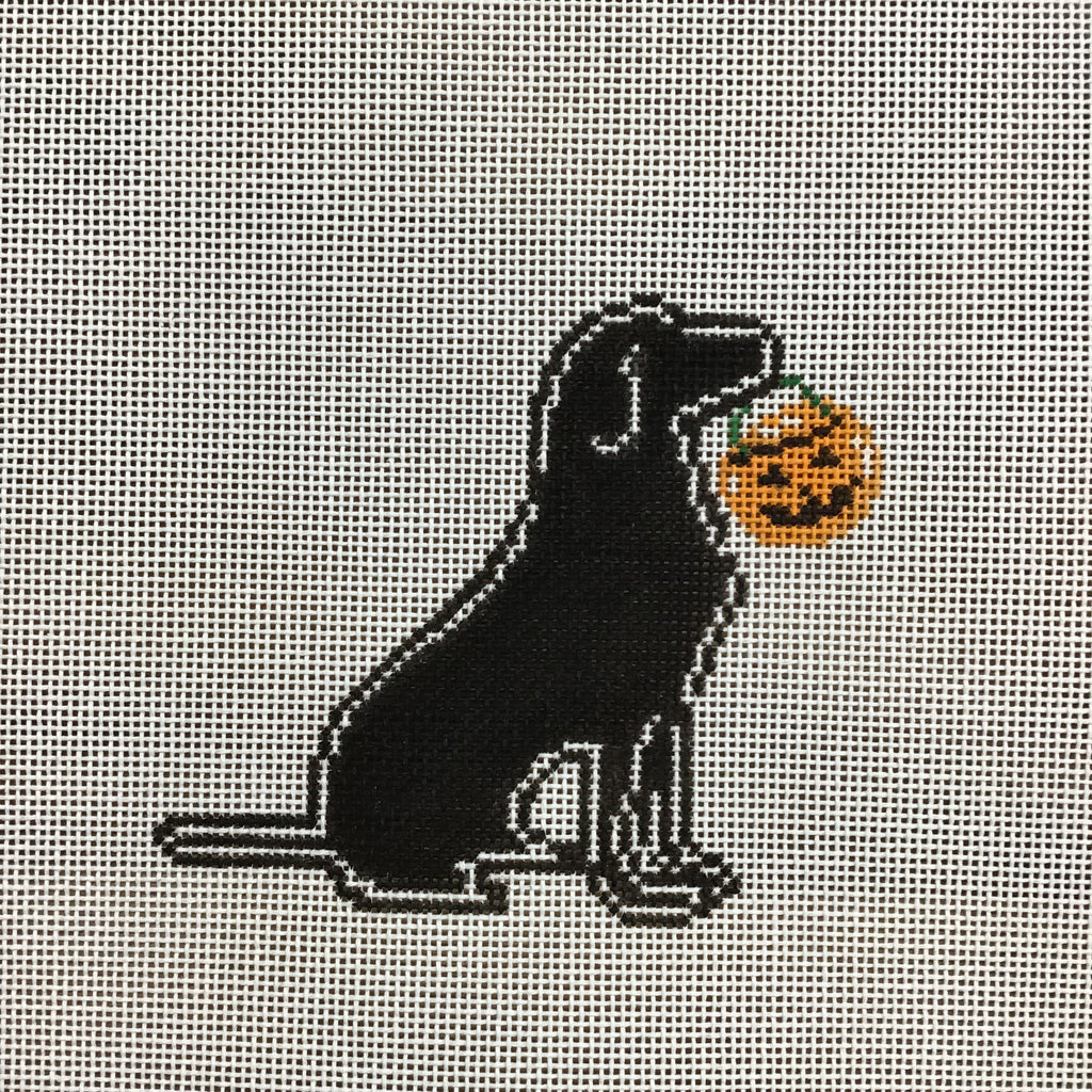 Halloween Dog Canvas - KC Needlepoint
