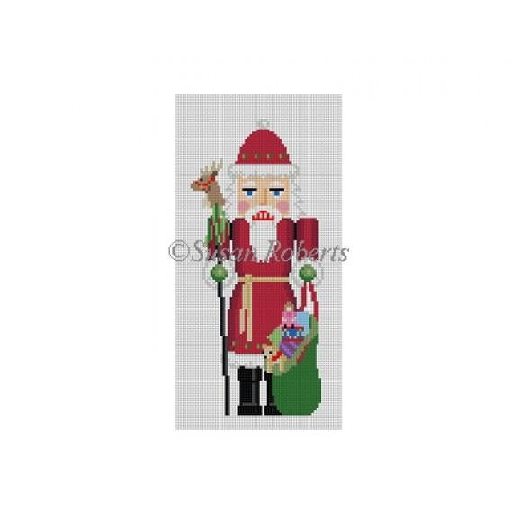 Santa/Reindeer Nutcracker Canvas - KC Needlepoint
