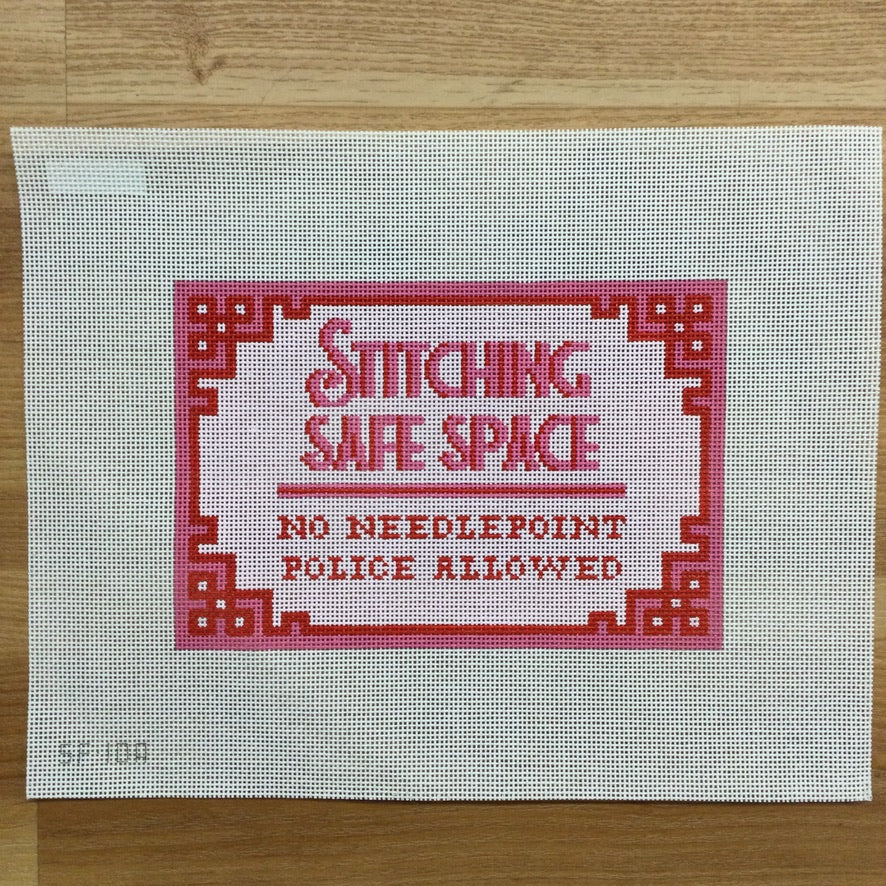 Stitching Safe Space Canvas - KC Needlepoint