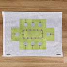 Golf Tees Brick Canvas - KC Needlepoint