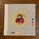 Lady Bug 3" Round Canvas - KC Needlepoint