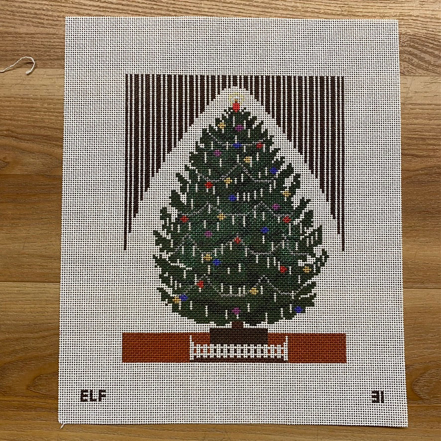Christmas Tree Canvas - KC Needlepoint