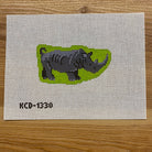 Rhino Ornament Canvas - KC Needlepoint