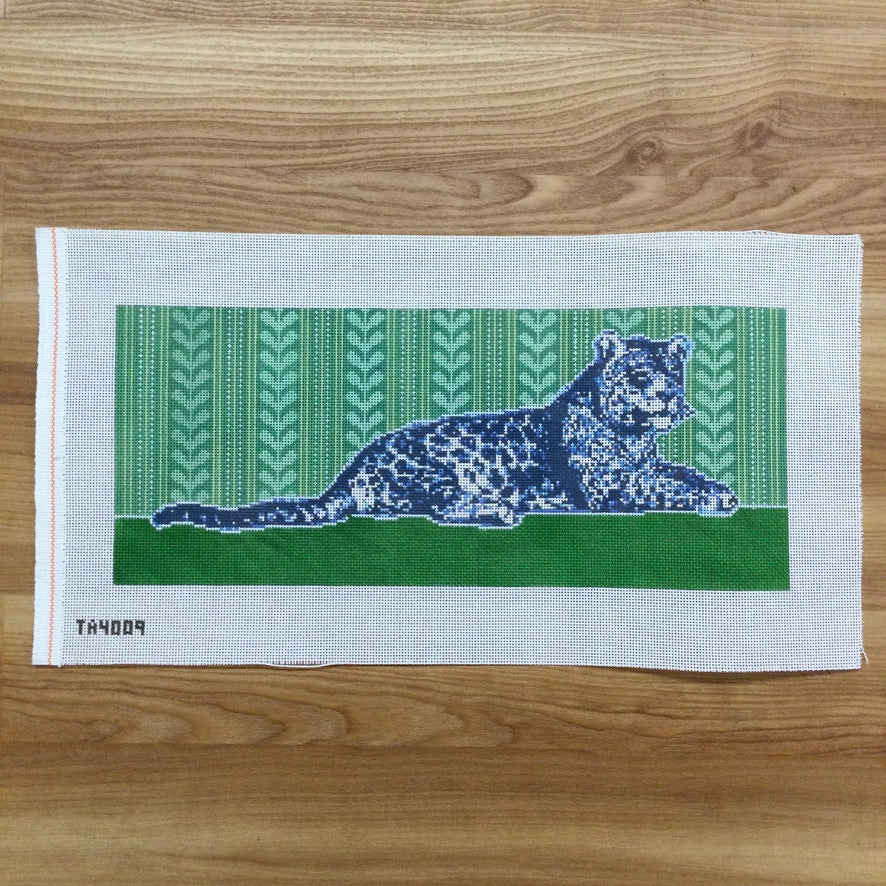Jaguar Lumbar Pillow Canvas - KC Needlepoint