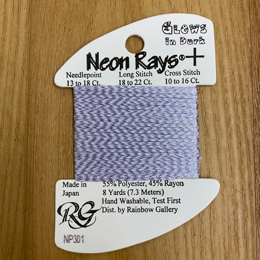 Neon Rays+ NP301 Glow in the Dark Violet - KC Needlepoint