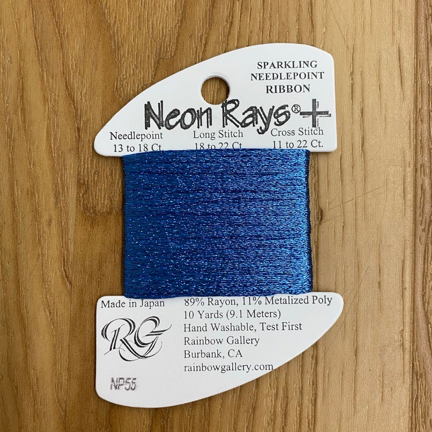Neon Rays+ NP55 True Blue - KC Needlepoint