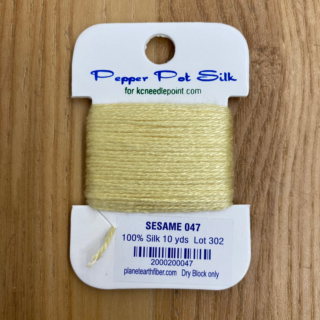 Pepper Pot Silk Card 047 Sesame - KC Needlepoint