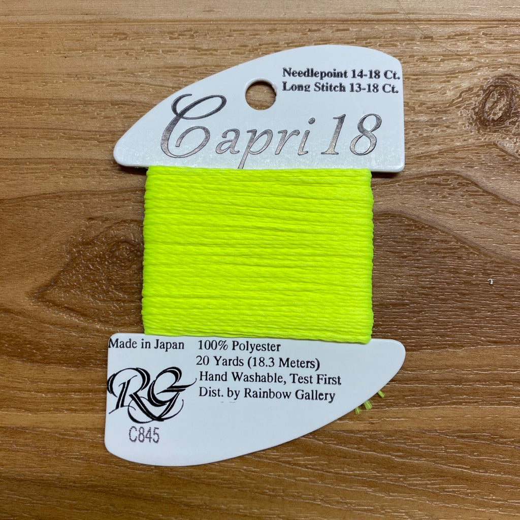 Capri 18 C845 Neon Yellow - needlepoint