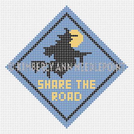 Share the Road Canvas - KC Needlepoint