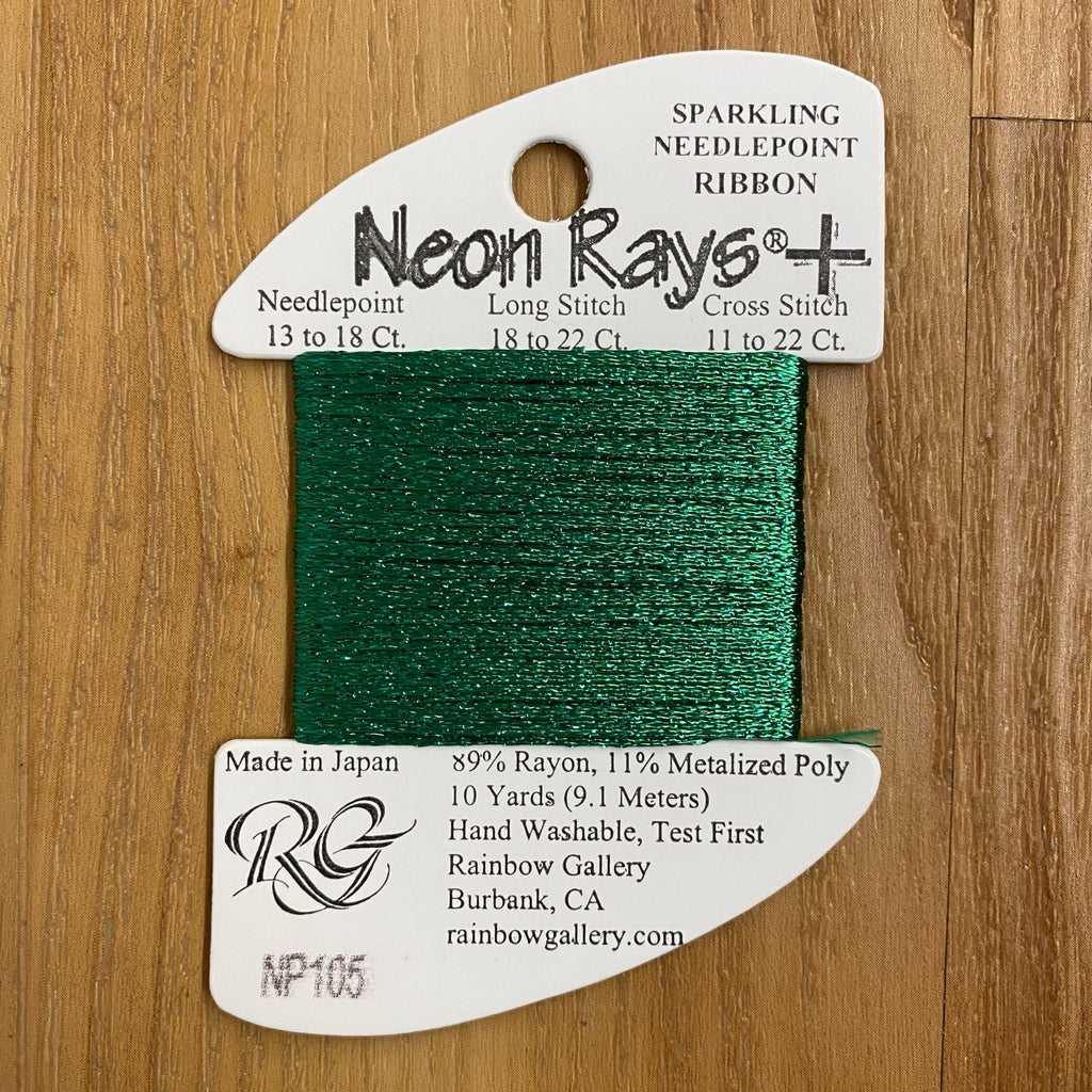 Neon Rays+ NP105 Christmas Green - KC Needlepoint
