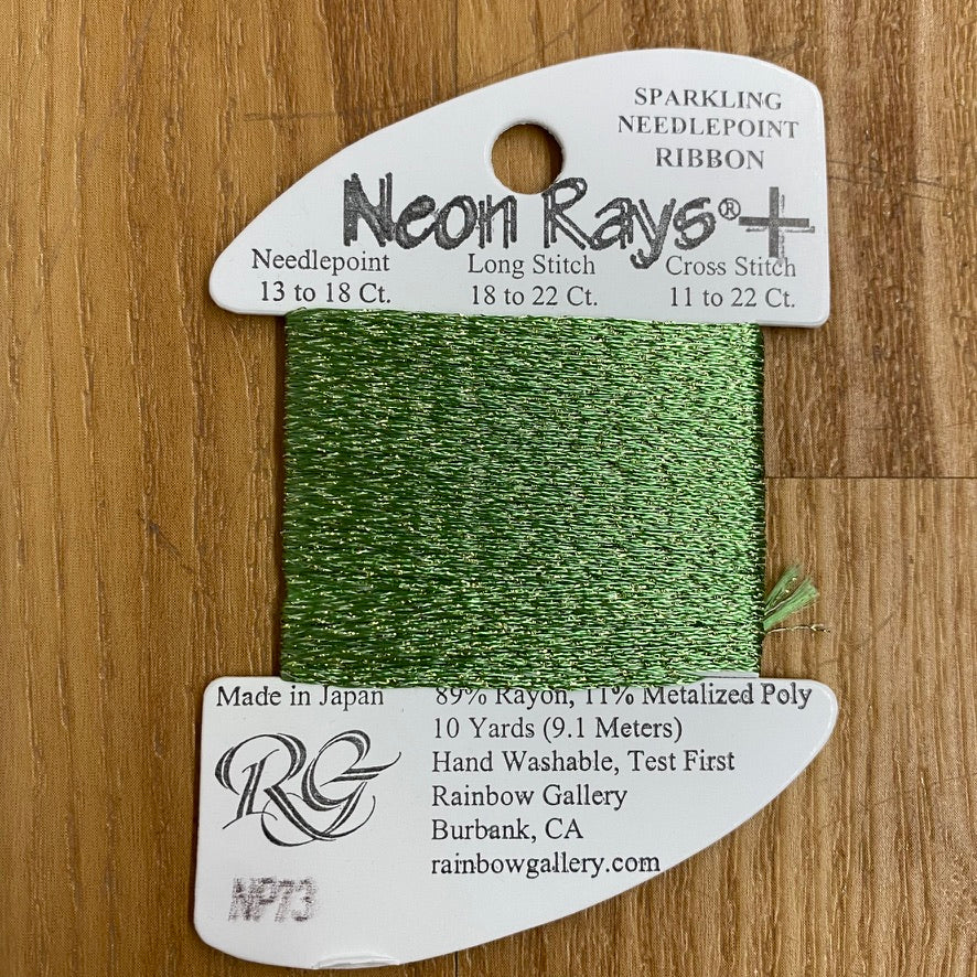 Neon Rays+ NP73 Spring Green - KC Needlepoint