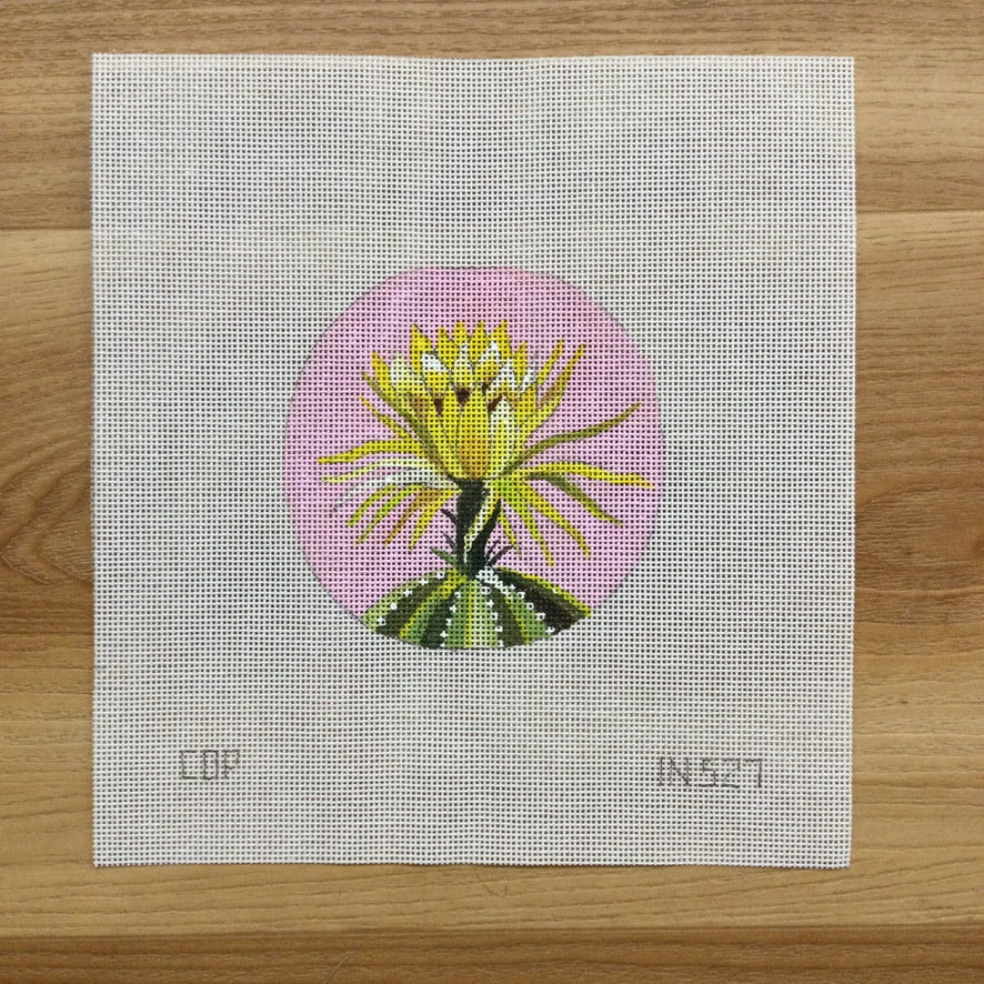 Cactus Bloom Canvas - KC Needlepoint