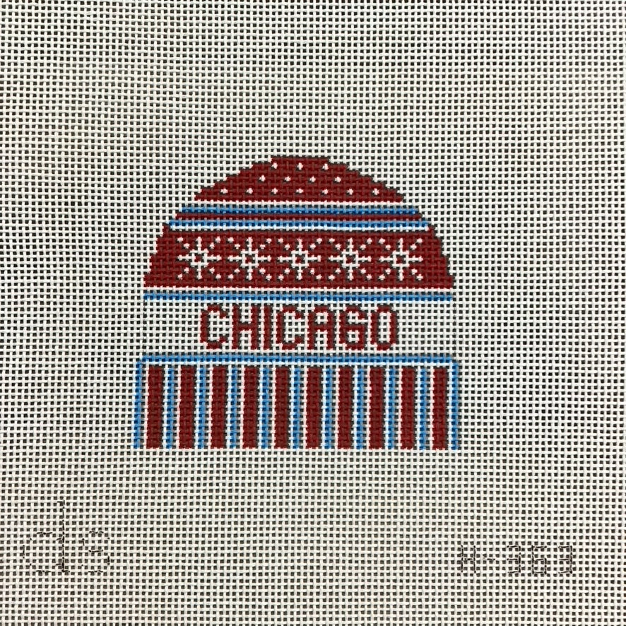 Chicago Hat Needlepoint Canvas - KC Needlepoint