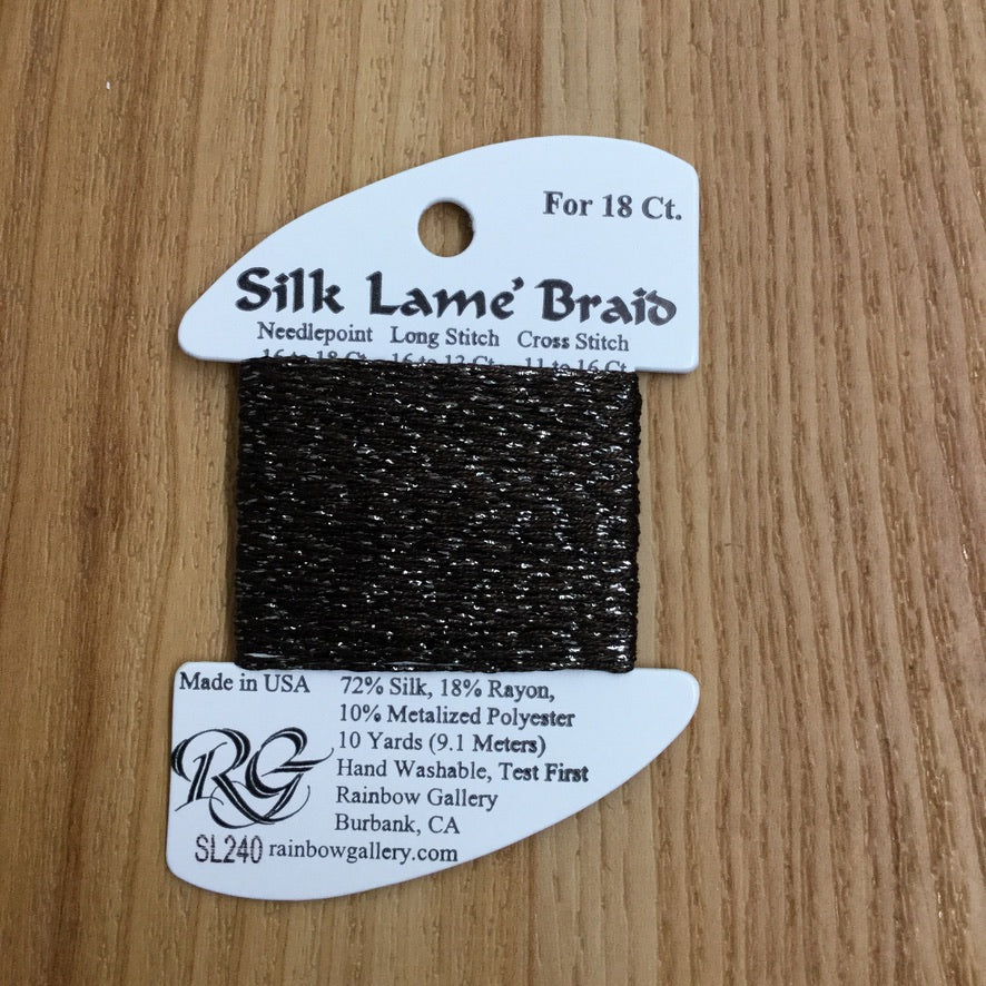 Silk Lamé Braid SL240 Seal Skin - needlepoint