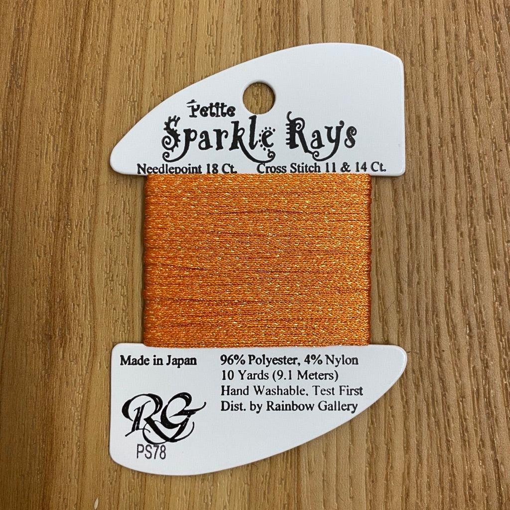 Petite Sparkle Rays PS78 Dark Pumpkin - needlepoint