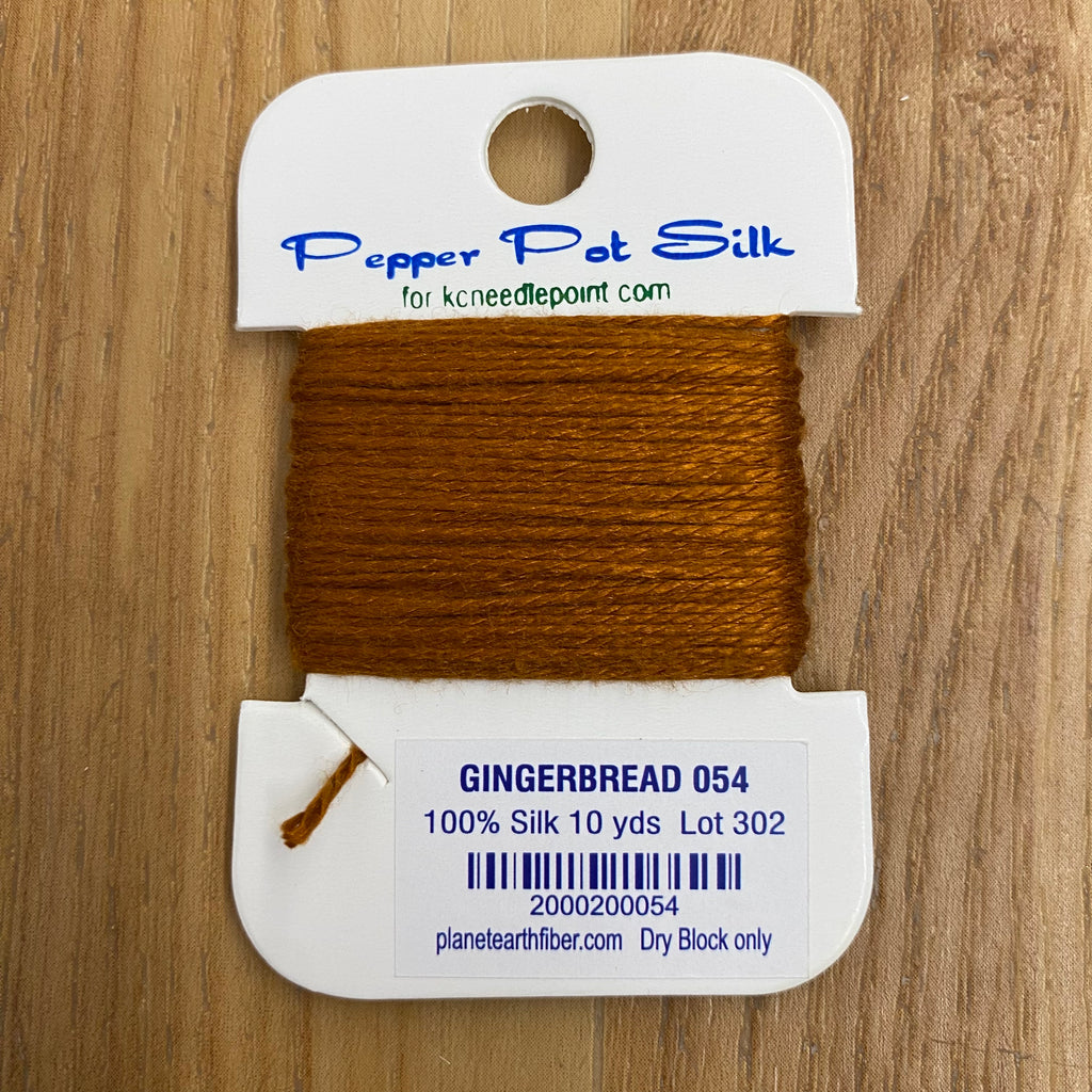 Pepper Pot Silk Card 054 Gingerbread - KC Needlepoint