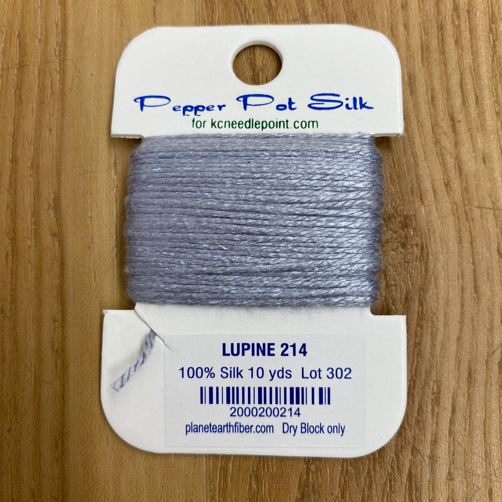 Pepper Pot Silk Card 214 Lupine - KC Needlepoint