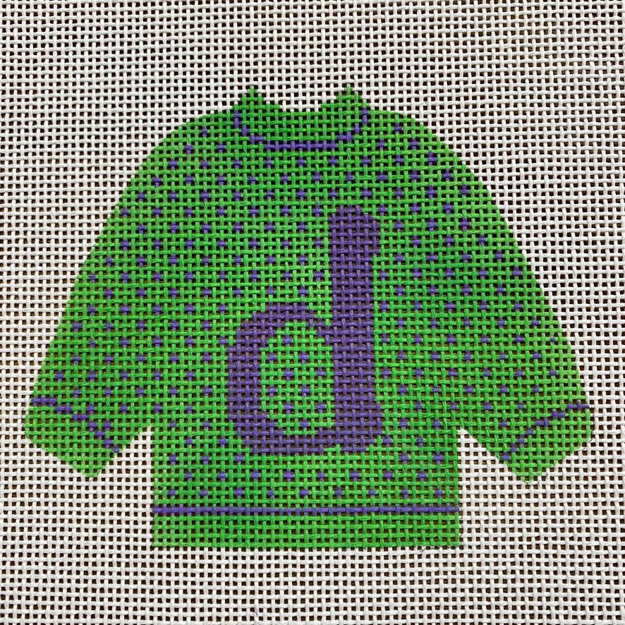 D Pullover Sweater Needlepoint Canvas - KC Needlepoint