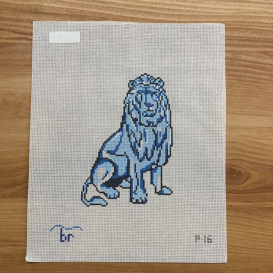 Ludwig the Lion Canvas - needlepoint