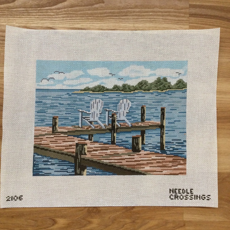 Water Watch Canvas - needlepoint