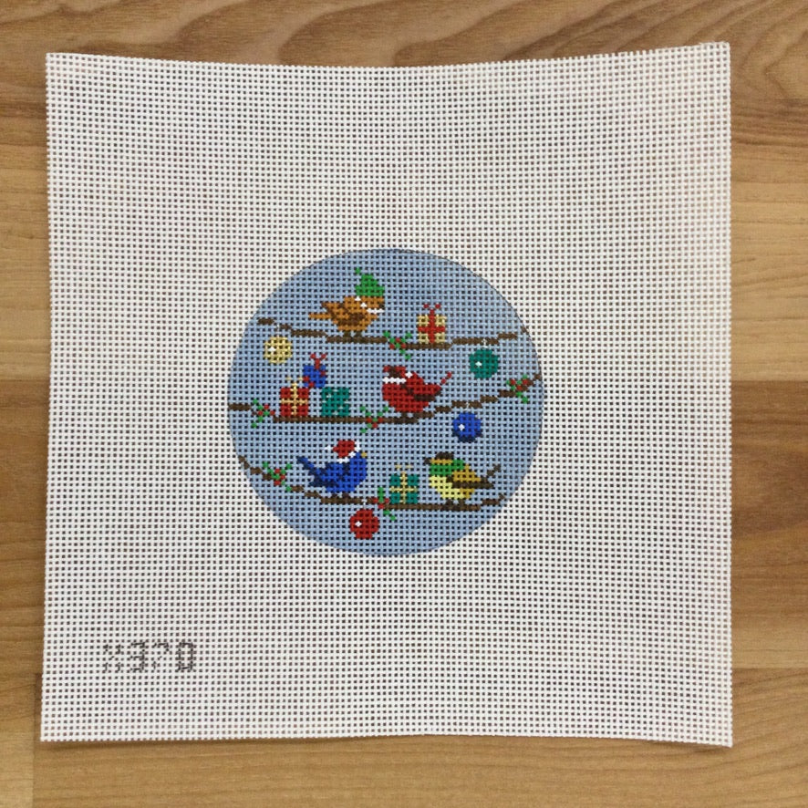 Birds and Packages  Canvas - KC Needlepoint