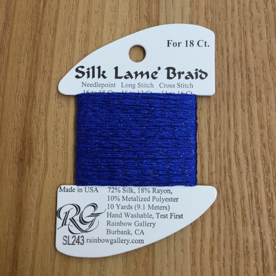 Silk Lamé Braid SL243 Suddenly Sapphire - KC Needlepoint
