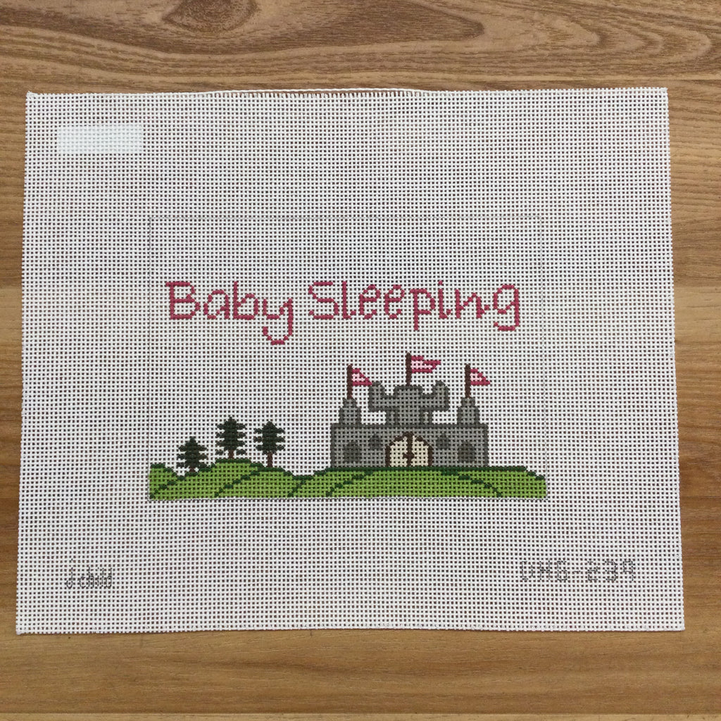 Castle Baby Sleeping Canvas - KC Needlepoint