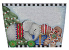 Elephant on Wheels Stocking Topper Canvas - KC Needlepoint