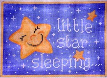 Little Star Sleeping Canvas - KC Needlepoint