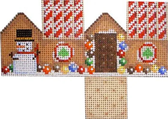 Marshmallow Snowman Mini Cottage Canvas - KC Needlepoint